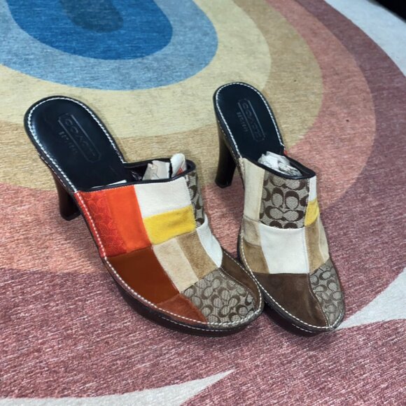 Coach Patchwork Heels - Picture 1 of 3